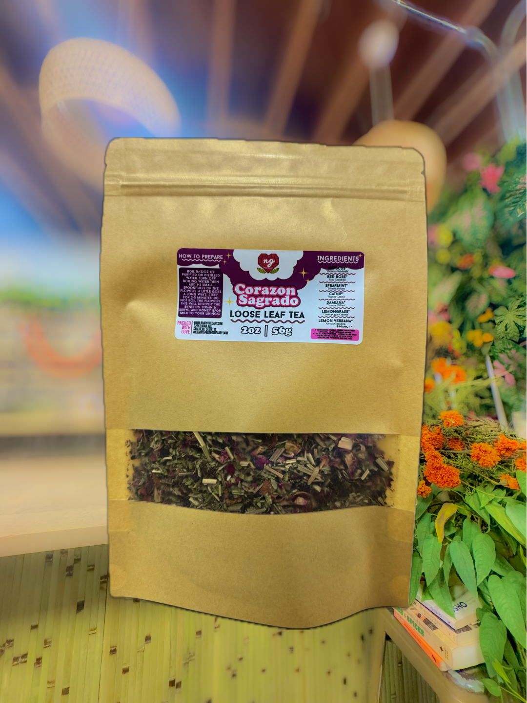 Corazon Sagrado | Organic 2oz Loose Leaf Tea
