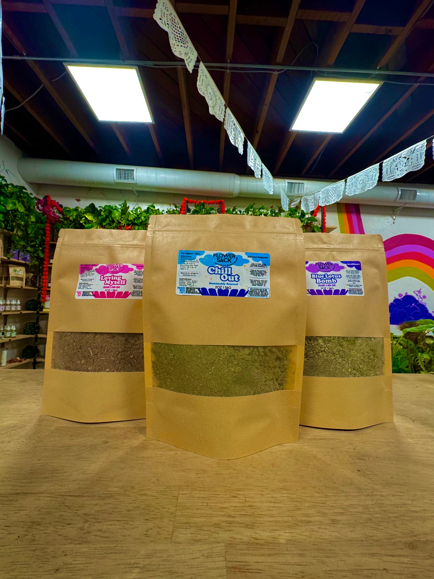 Flower Sak Chill Out | Organic 2oz Ritualistic Anxiety-Relief Smoke Blend