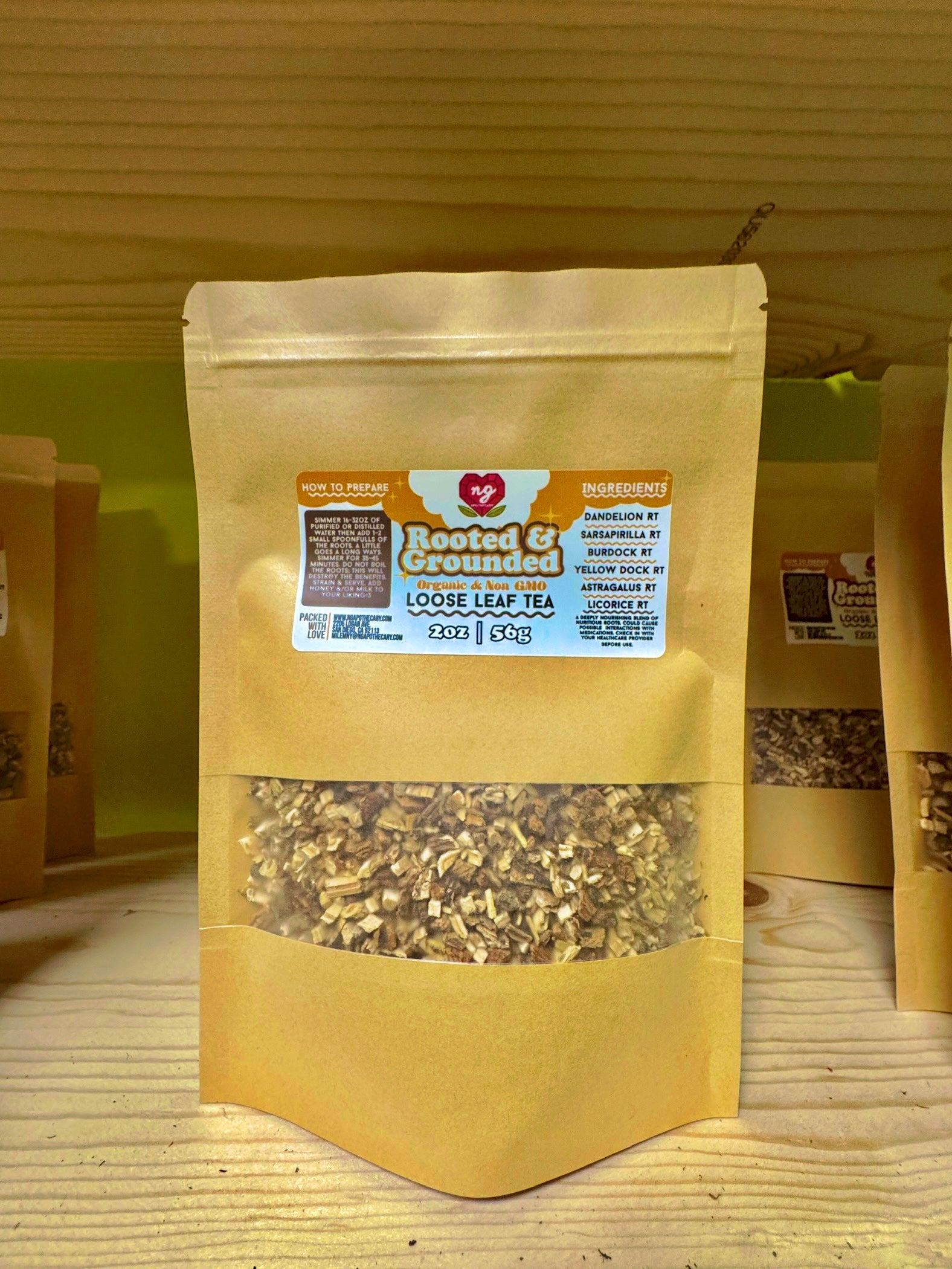 Rooted & Grounded | Organic 2oz Loose Leaf Tea