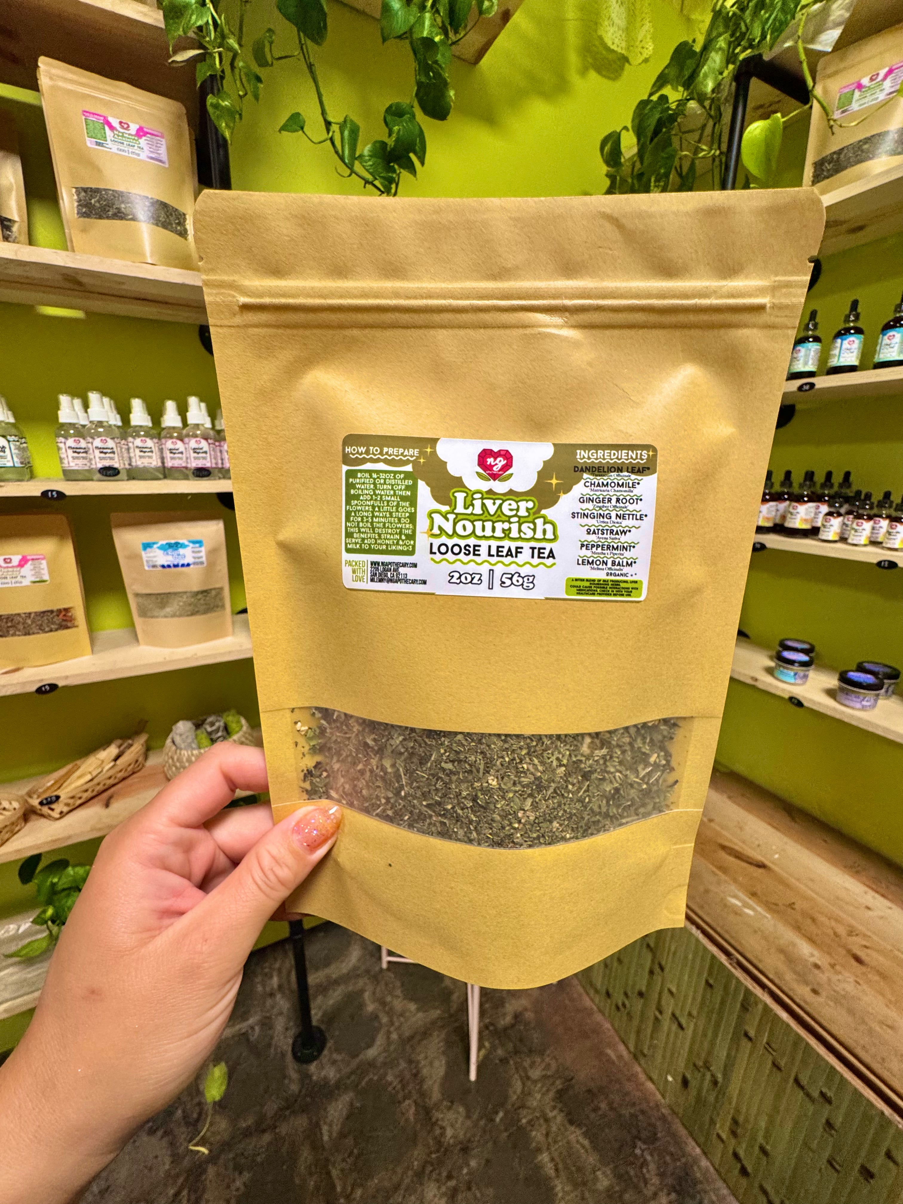 Liver Nourish Herbal Tisane | Organic 2oz Loose Leaf Tea