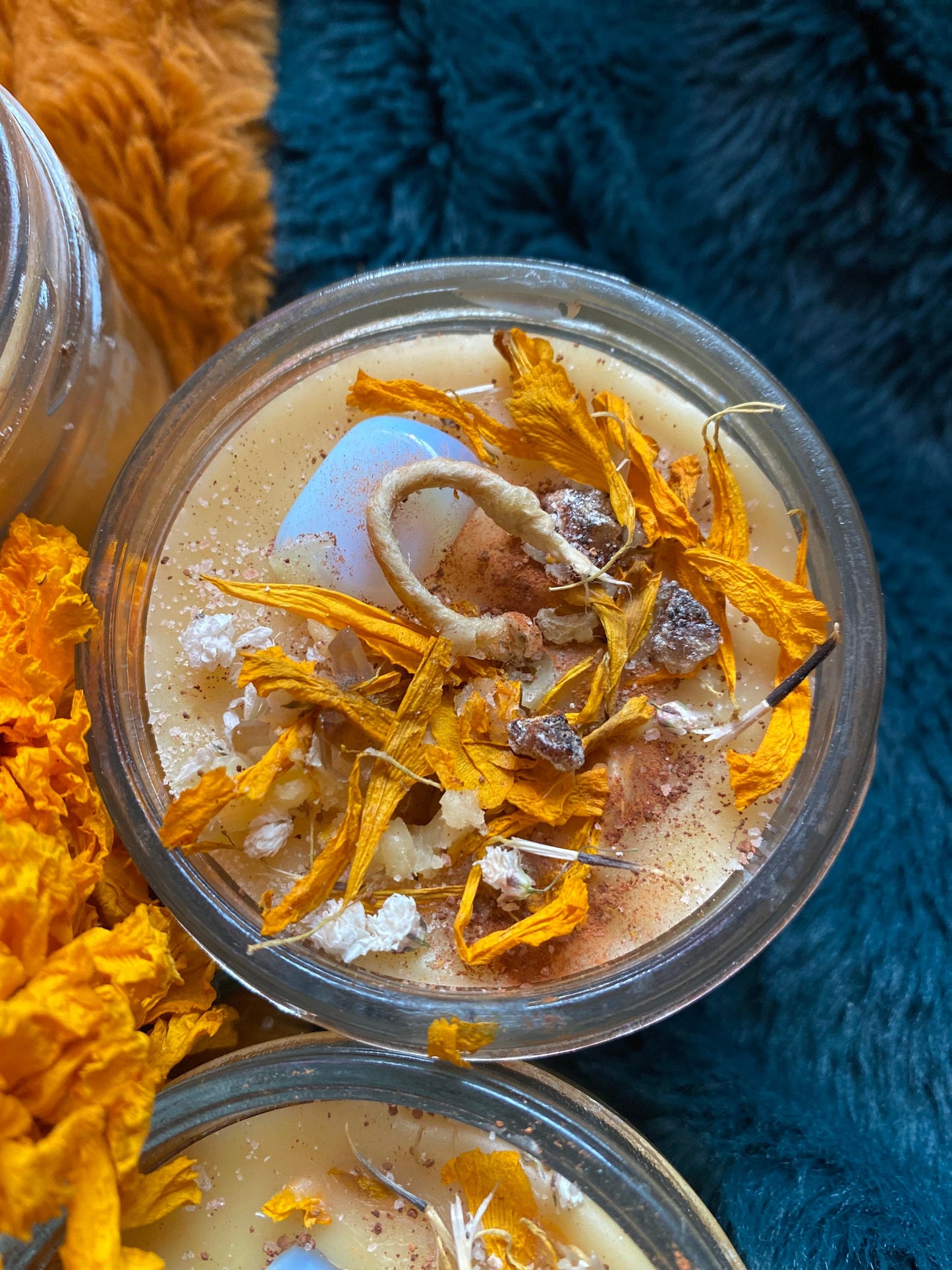 Magickal Roots Copal Beeswax Intention Candle
